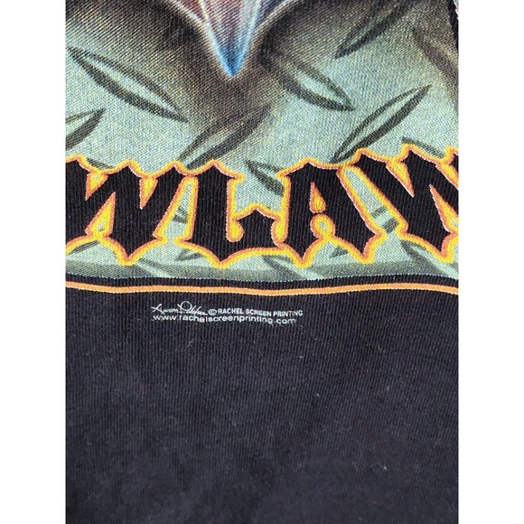 VTG NWT Hooters Owl Skull Graphic Print Black T-Shirt Men's XL Rare - Picture 4 of 16